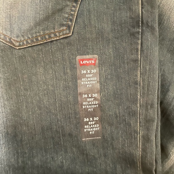 Levi Strauss 559 Relaxed Straight Fit 36 x 30 Men’s Jeans - Picture 6 of 6
